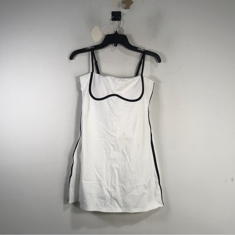 Move With You Sporty Built in Bra-Short Dress, Women's Size S -White/Black